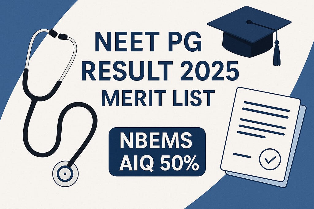 NEET PG Result 2025 merit list